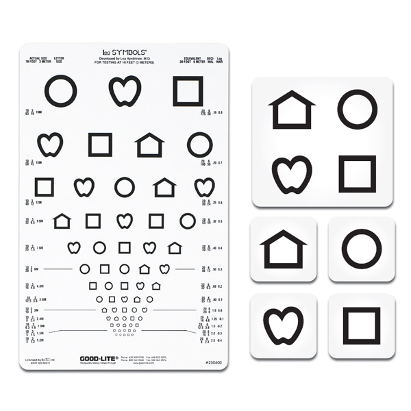 Lea Symbols 13 Line Translucent Distance Chart Ophthalmic Singapore